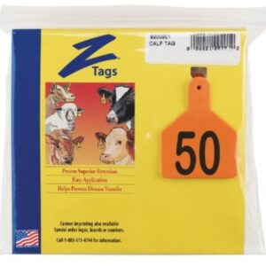 Z Tag Calf Ear Tag Orange 26-50