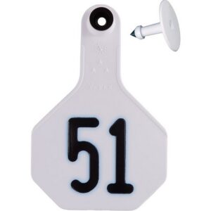 Z Tag Calf Ear Tag White 51-75