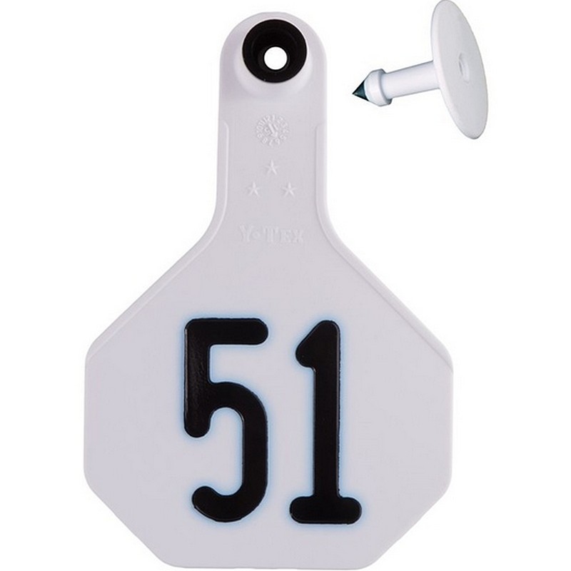 Z Tag Calf Ear Tag White 51-75