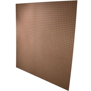 Alexandria Moulding Medium Brown Pegboard 3/16”x4’x4’
