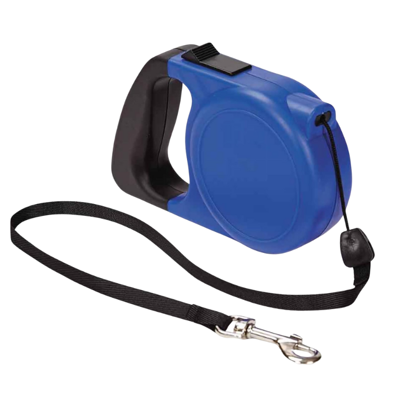 PDQ Blue Retractable Medium Dog Leash 16’