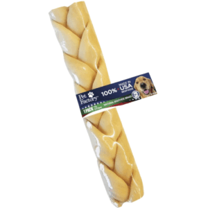 Pet Factory USA Braided Beefhide Dog Chew 7 inch