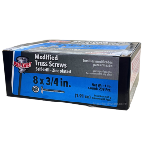 Pro-Twist Phillips Modified Truss Screws 8x3/4" Zinc Plated 1 lb