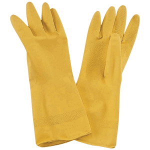 ProSource Yellow Latex Disposable Work Gloves 12.6” 2 pk