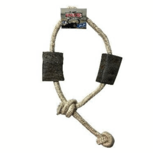 QT Dog Buffalo Horn Slip Knot Rope Dog Toy 34”