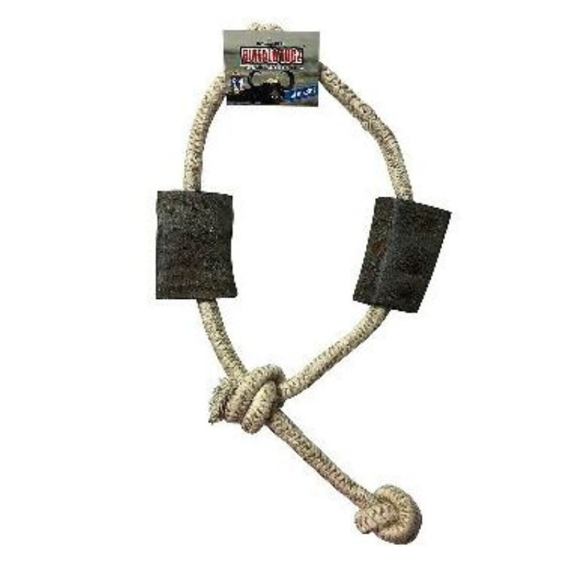 QT Dog Buffalo Horn Slip Knot Rope Dog Toy 34”