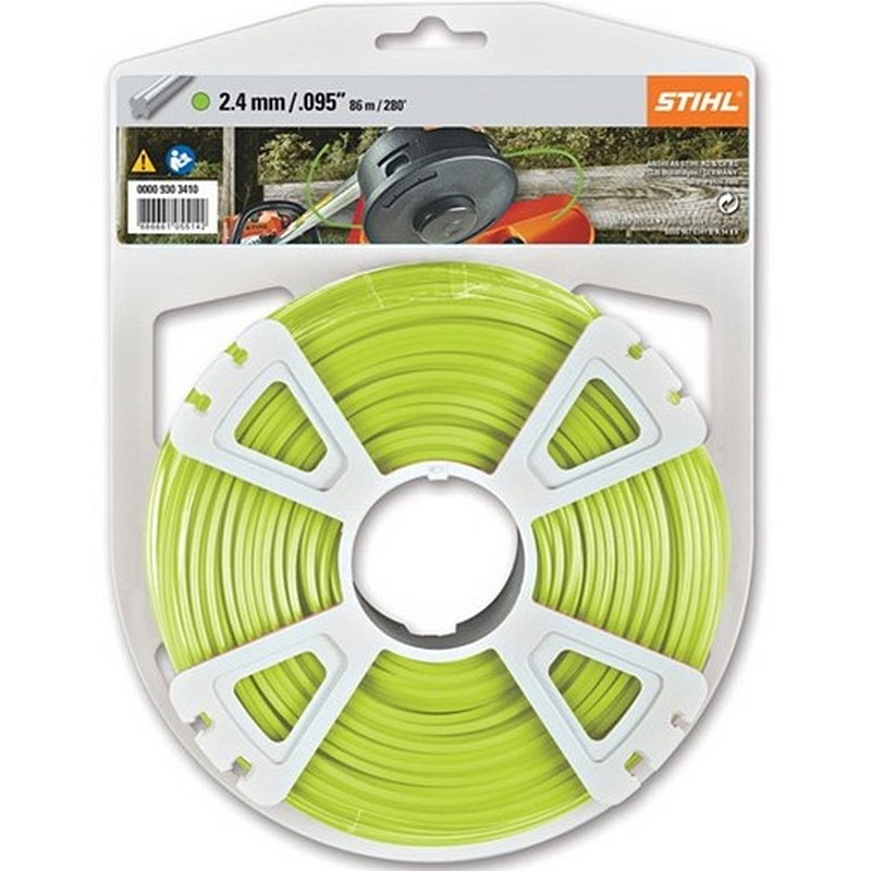 STIHL X-Line Neon Green Nylon Trimmer Line 0.095”x921’v