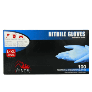 Venom Steel Powder-Free Nitrile Disposable Gloves L-XL 100 pk