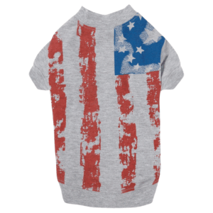 Zack & Zoey America’s Pup Flag Print Dog Tee