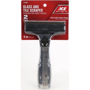 Ace High Carbon Steel Glass & Tile Scraper Kit 4”