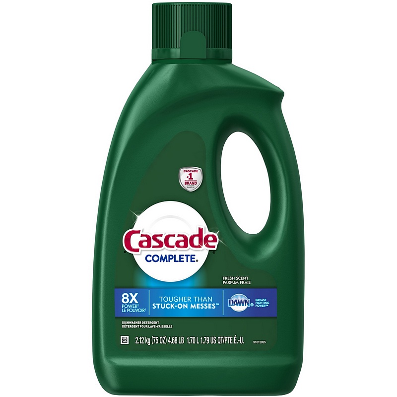 Cascade Complete Gel Fresh Scent Dishwasher Detergent 75 oz