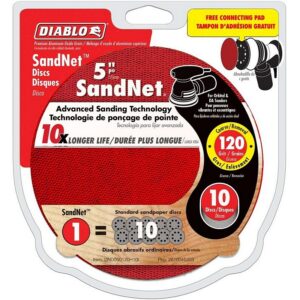 Diablo SandNet Sanding Discs 120 Grit 5” 10pk