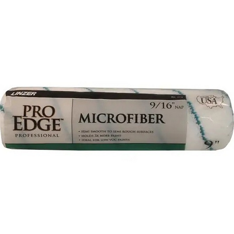 Linzer Microfiber Paint Roller Cover 9/16”x9”