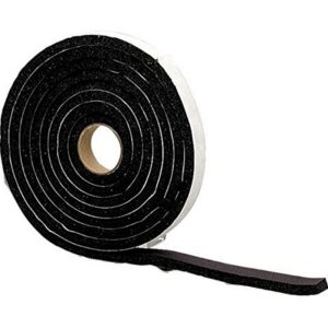 M-D Black Sponge Weatherstrip Tape 1/4”x1/2”x10’