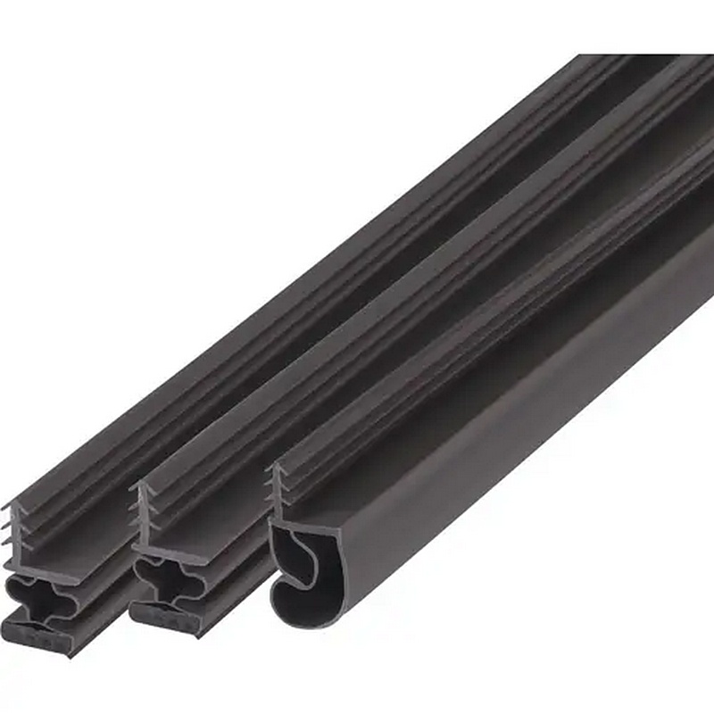 M-D Brown Vinyl Magnetic Weatherstrip 1-2x3-4x81