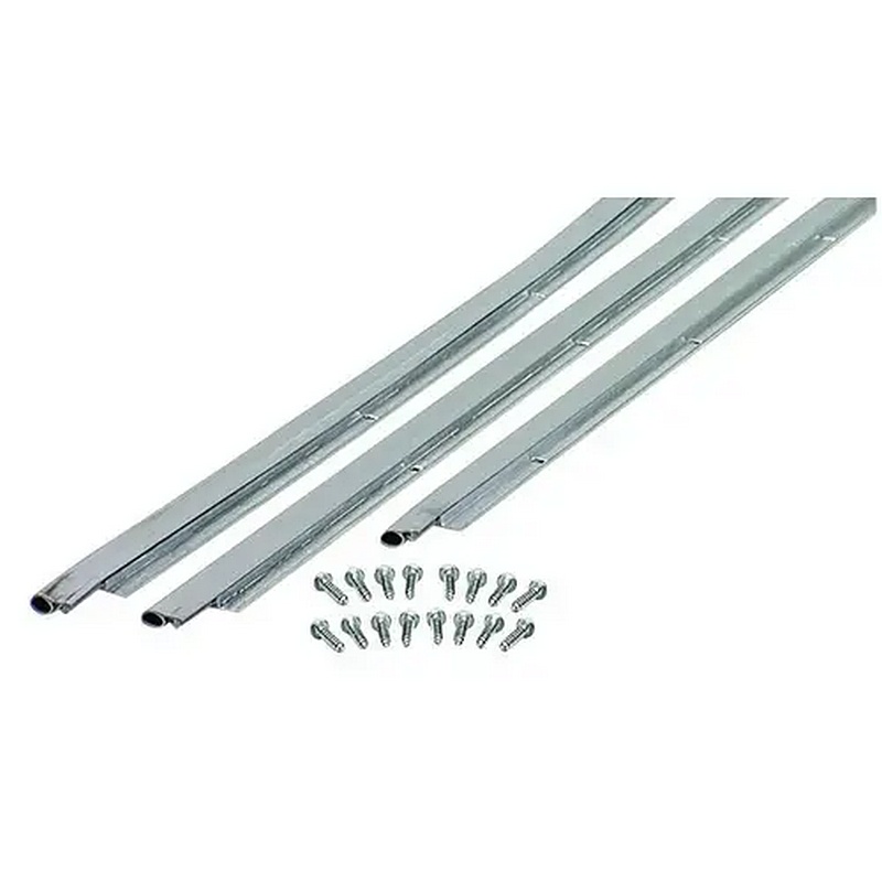 M-D Silver Aluminum Vinyl Weatherstrip Door Jamb w/ Screw 36”x84”