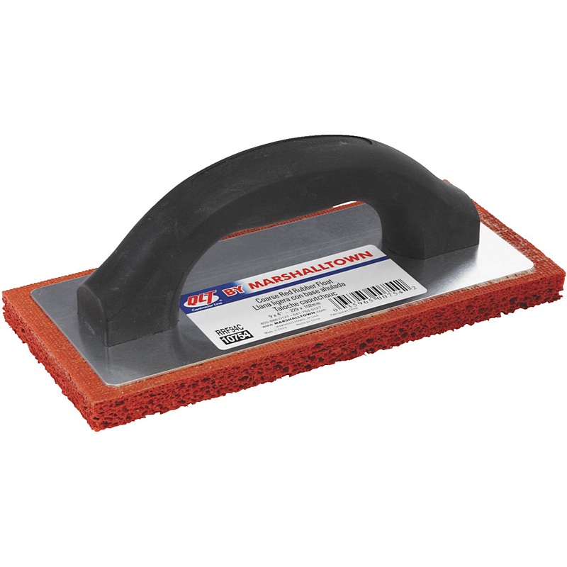 Marshalltown Coarse Cell Red Rubber Float 9”x4”