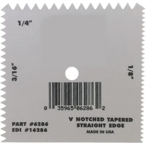 Marshalltown Plastic V-Notch Spreader 1/8”x3/16”
