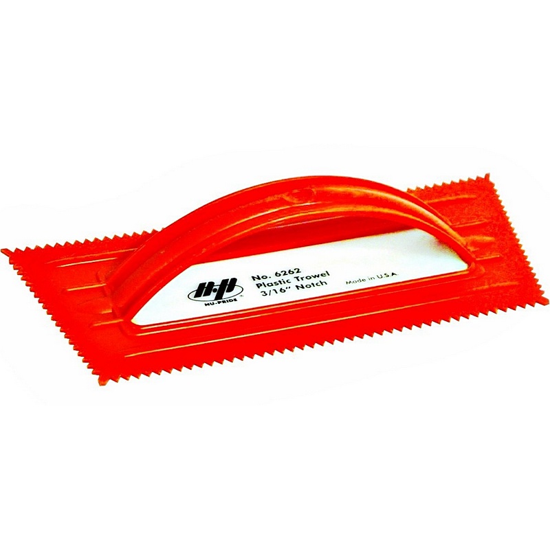Marshalltown Plastic V-Notched Trowel 3/16”x9-1/2”