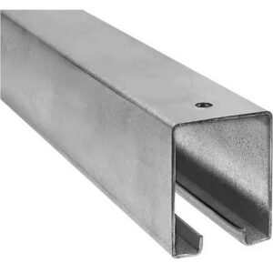 National Hardware Galvanized Steel Barn Door Track Box Rail 10′