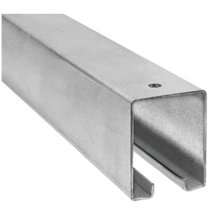 National Hardware Galvanized Steel Barn Door Track Box Rail 12′