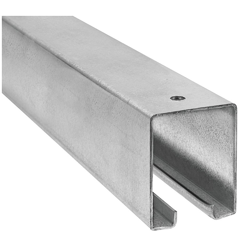 National Hardware Galvanized Steel Barn Door Track Box Rail 12′