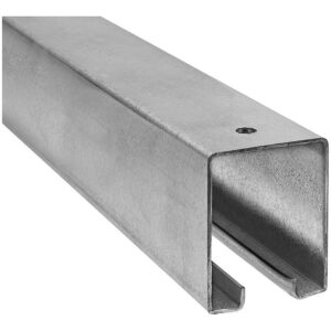 National Hardware Galvanized Steel Barn Door Track Box Rail 6’