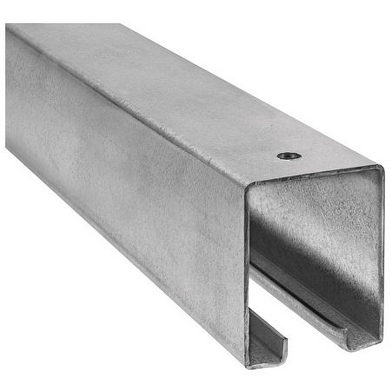 National Hardware Galvanized Steel Barn Door Track Box Rail 8′