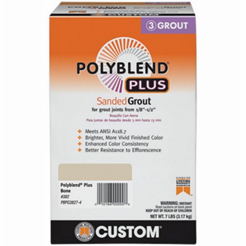 Polyblend Plus Non-Sanded Arctic White Grout 7 lb