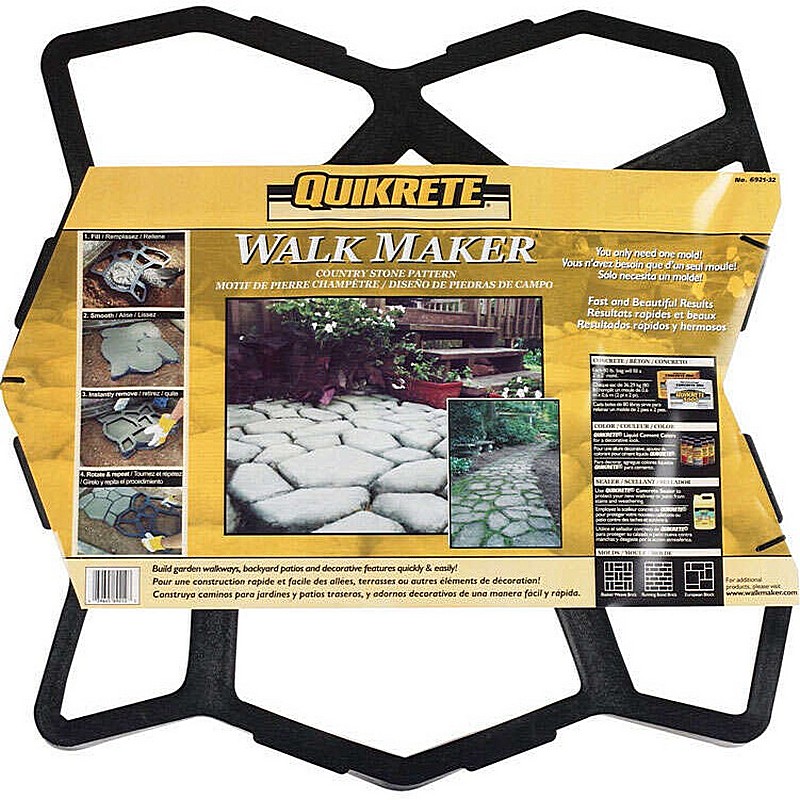 Quikrete Walk Maker Concrete Stone Pattern Form 2x2x24