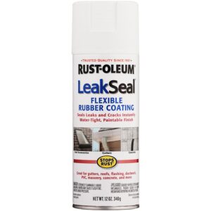 Rust-Oleum LeakSeal White Rubber Sealant Spray 12 oz