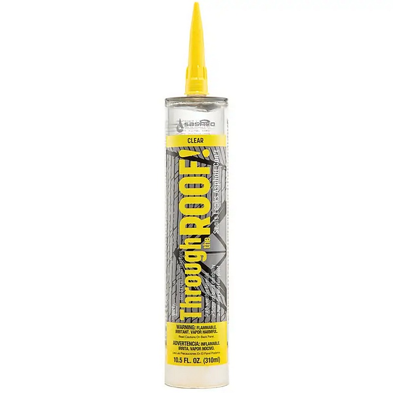 Sashco Through the Roof Clear Elastomeric Roof Sealant 10.5 oz