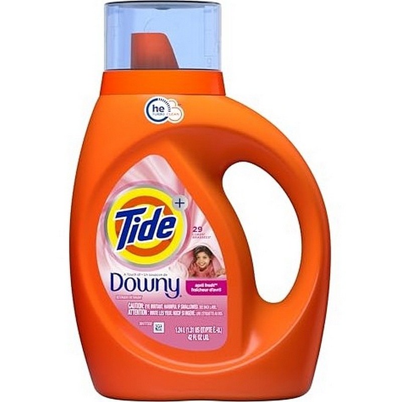 Tide HE Downy April Fresh Scent Liquid Detergent 42 oz