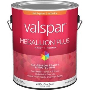 Valspar Medallion Plus Premium Semi-Gloss Clear Base Paint & Primer 1 gal