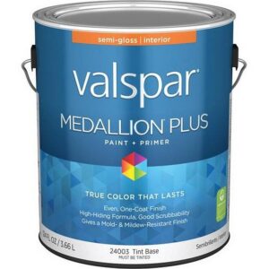 Valspar Medallion Plus Premium Semi-Gloss Interior Tint Base Paint & Primer 1 gal