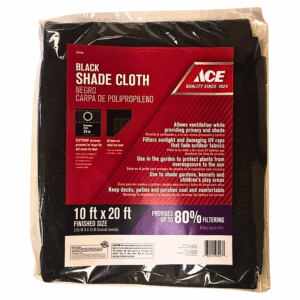 ACE Black Shade Cloth 10 x 20 feet