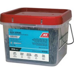 ACE Flat Head Deck Screws No. 6 x 2 inch 25 lb