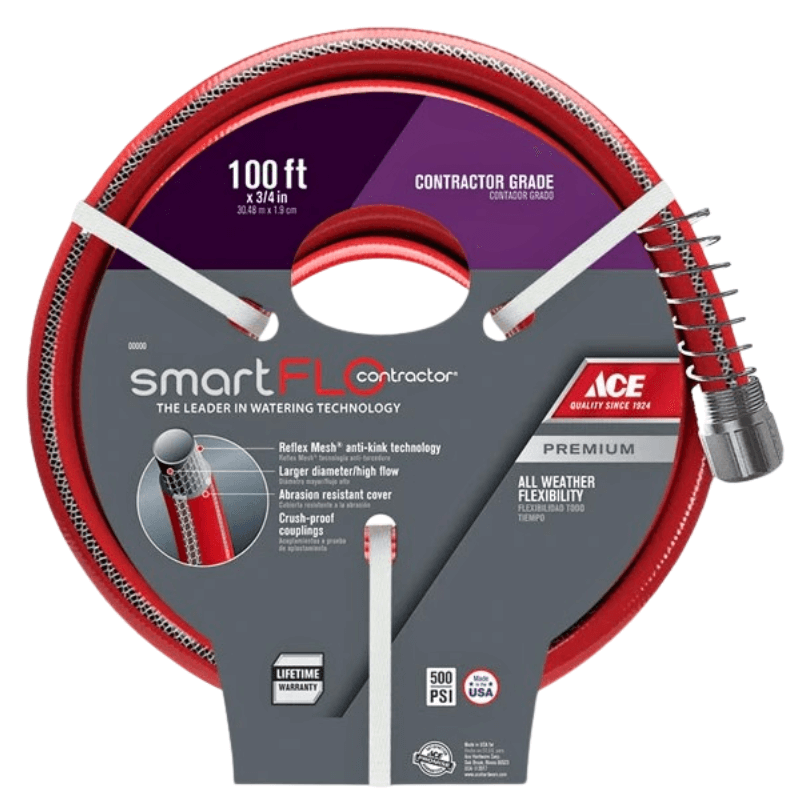 ACE SmartFLO Contractor Grade Garden Hose 3/4 inch x 100 ft