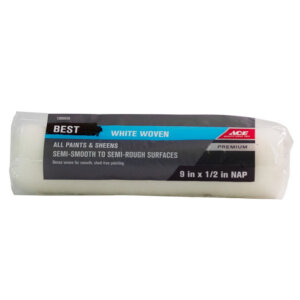 Ace Best Woven White Polyester Paint Roller Cover 1_2”x9”