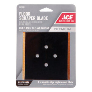 Ace Heavy-Duty Steel Double-Edge Floor Scraper Replacement Blade 4”