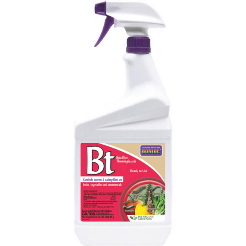 Bonide Captain Jack’s BT Bacillus Thuringiensis Organic Worm & Caterpillar RTU Spray 32 oz