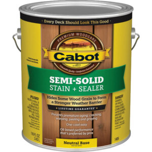 Cabot Oil-Based Semi-Solid Neutral Base Deck & Siding Stain 1 gal