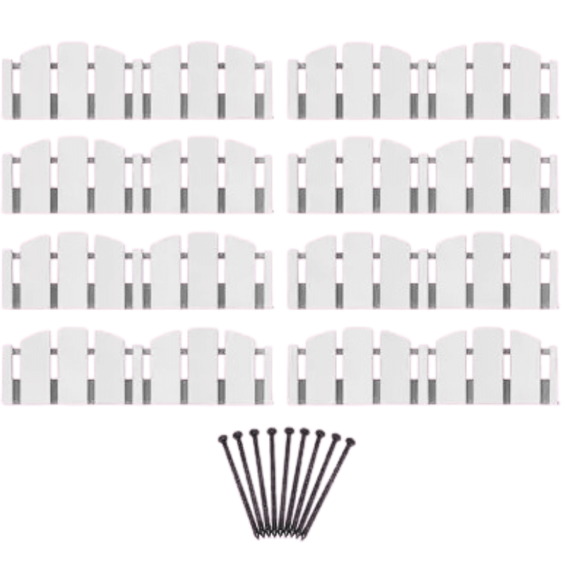 EasyFlex White Plastic Landscape Edging Kit 10’