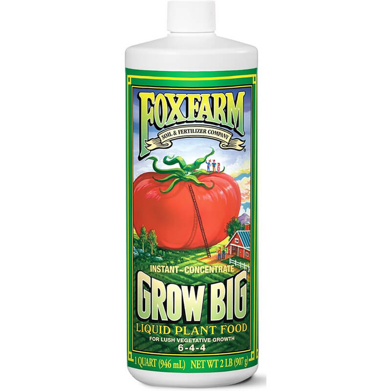 FoxFarm Grow Big 6-4-4 Liquid Plant Food Concentrate 1 qt