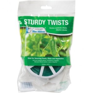 Gardener’s Blue Ribbon Green Plastic Twist Tie with Cutter 164'
