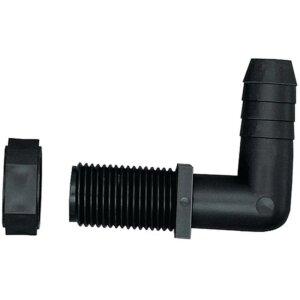 Green Leaf Polypropylene Hose Elbow 1_2”x11_16”