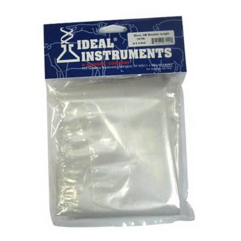 Ideal Clear Polyethylene Fiber Shoulder-Length OB Gloves 10 pk