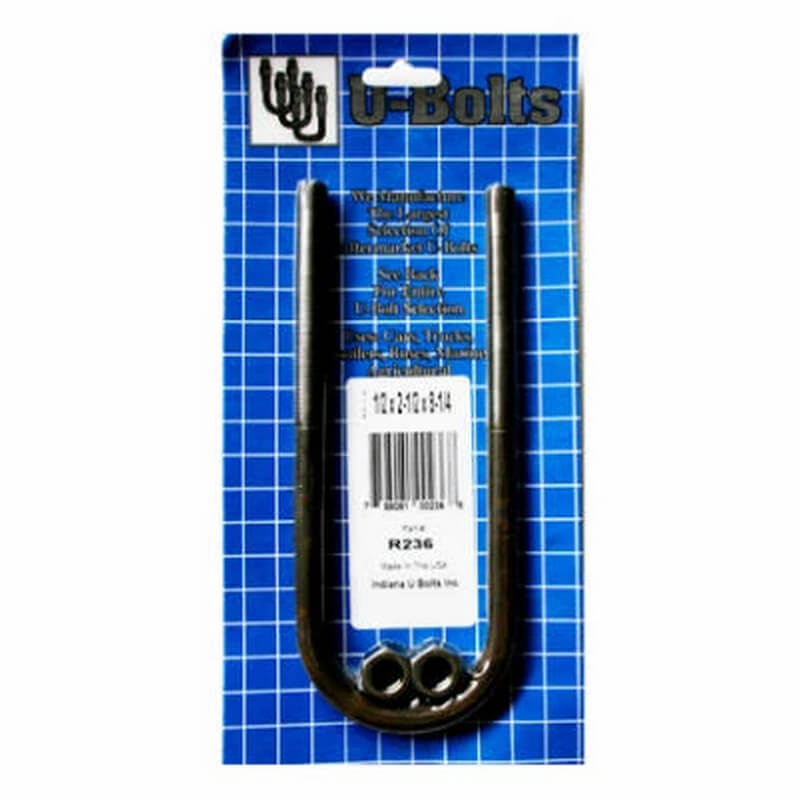 Indiana Round U-Bolt 1/2”x2-1/2”x8-1/4”