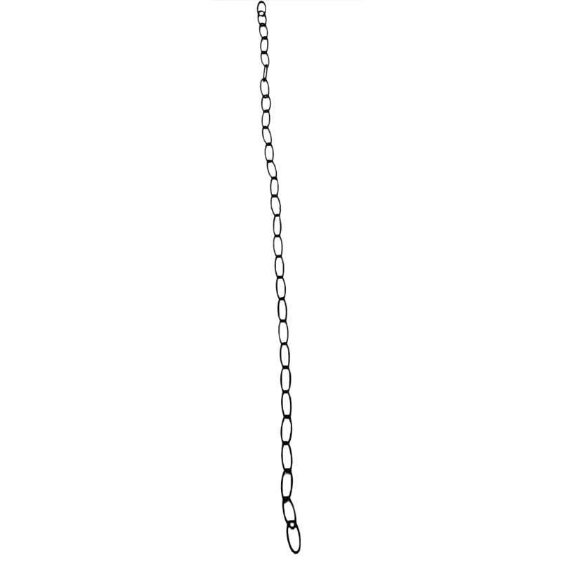 Living Accents Black Steel Sturdy Extender Chain 36”