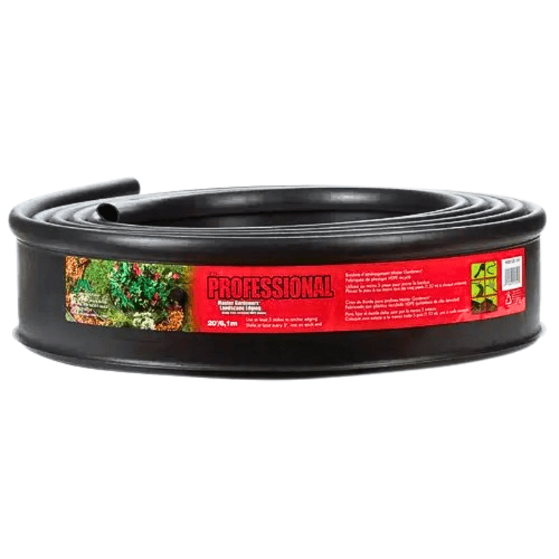 Master Mark Master Gardener Plus Black Plastic Lawn Edging 4-3/4”x20’